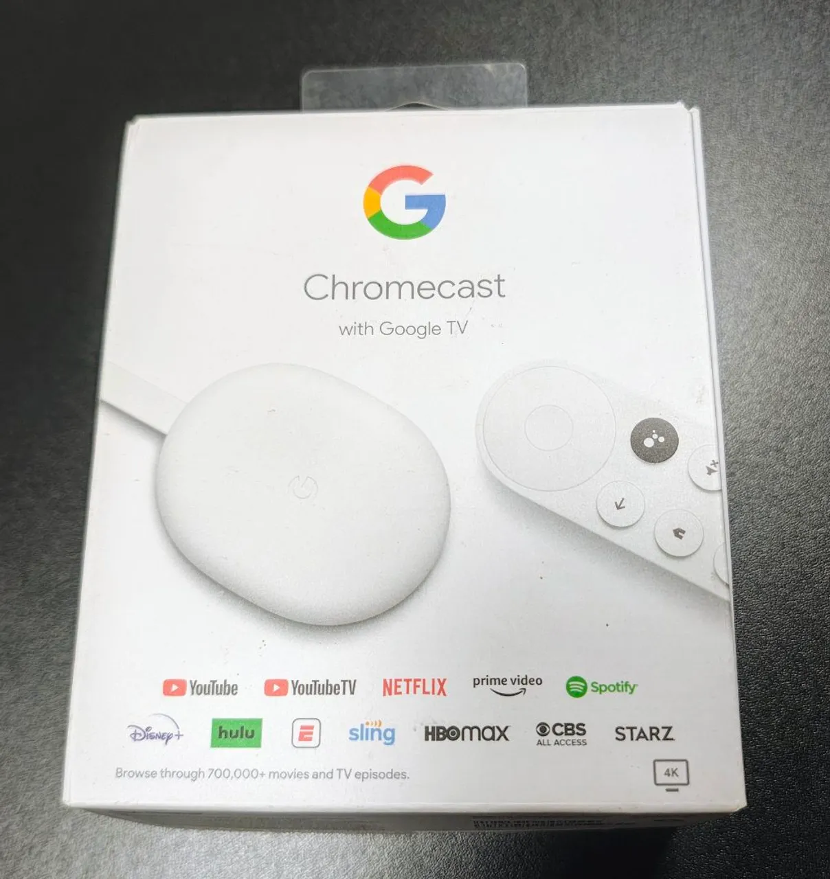 Chromecast com Google TV 4a geracao - 4K - Novo