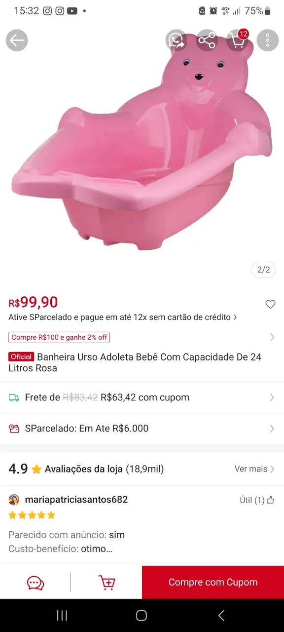 Banheira e cadeira para bicicleta  - Foto 2