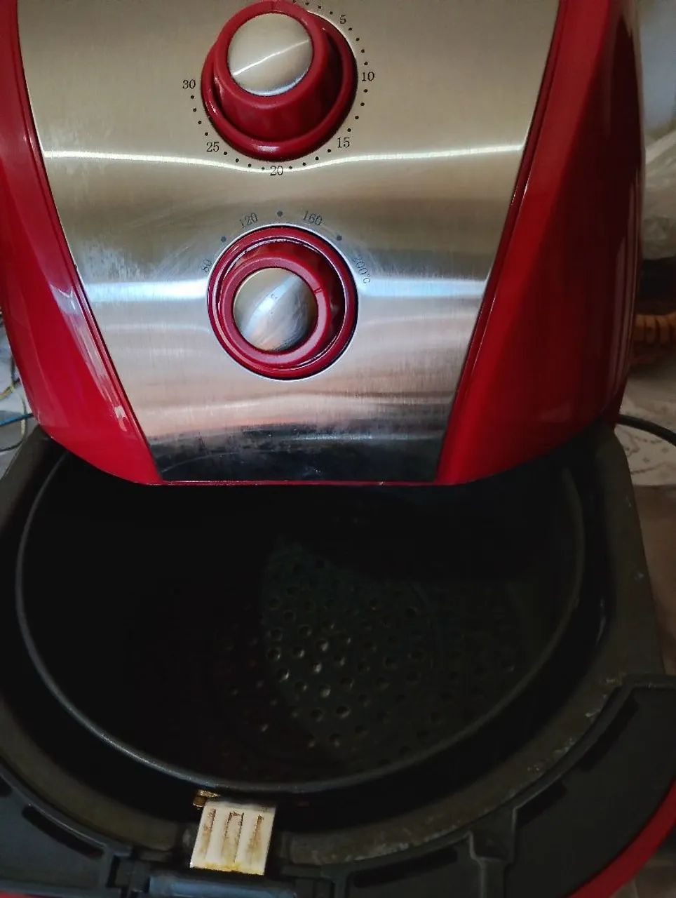 Fritadeira Air Fryer Vermelha  - Foto 4