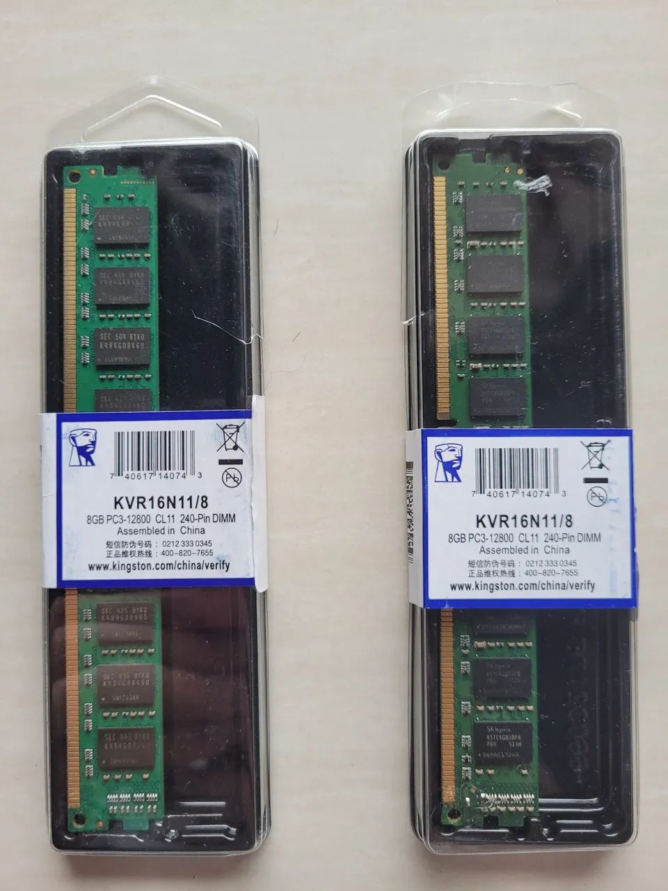 Kingston DDR3 8GB Memory Kit (2x8GB=16GB)64317904354050120
