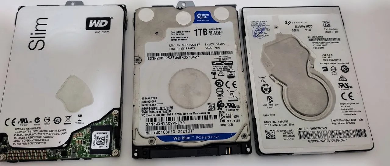 HD, SSD E M2