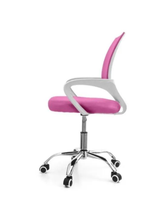 Cadeira de Escritório Nova Giratória com Rodinhas Rosa entrega no mesmo dia - Foto 3