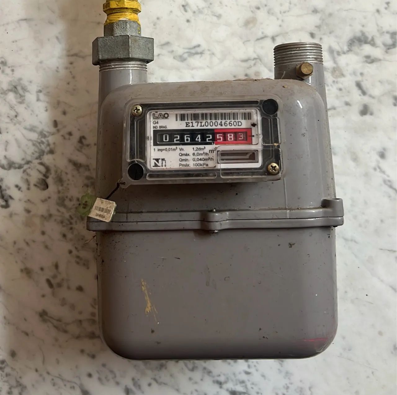 Medidor de Gás Industrial LAO G4