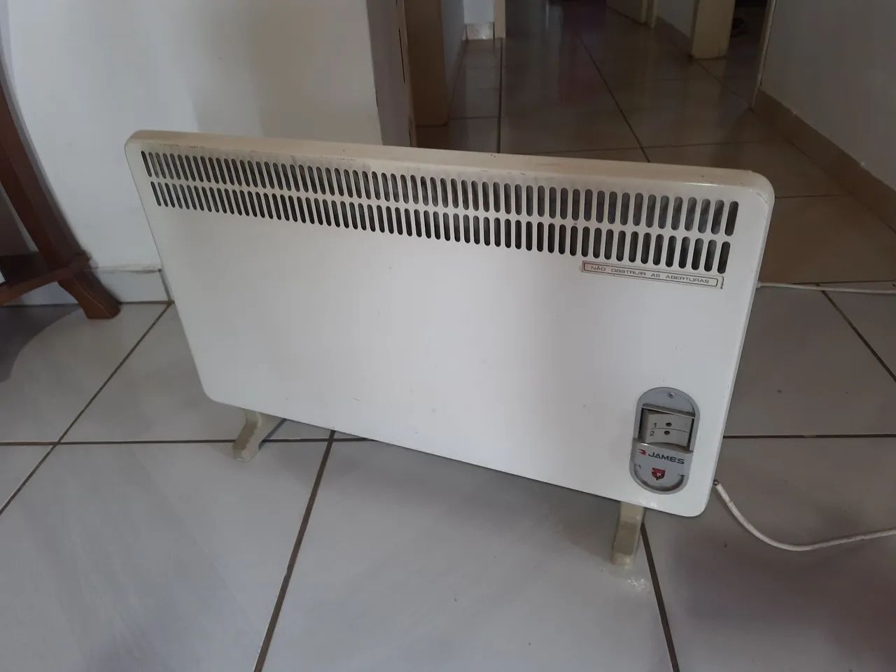 Aquecedor slim, suporte chão ou parede