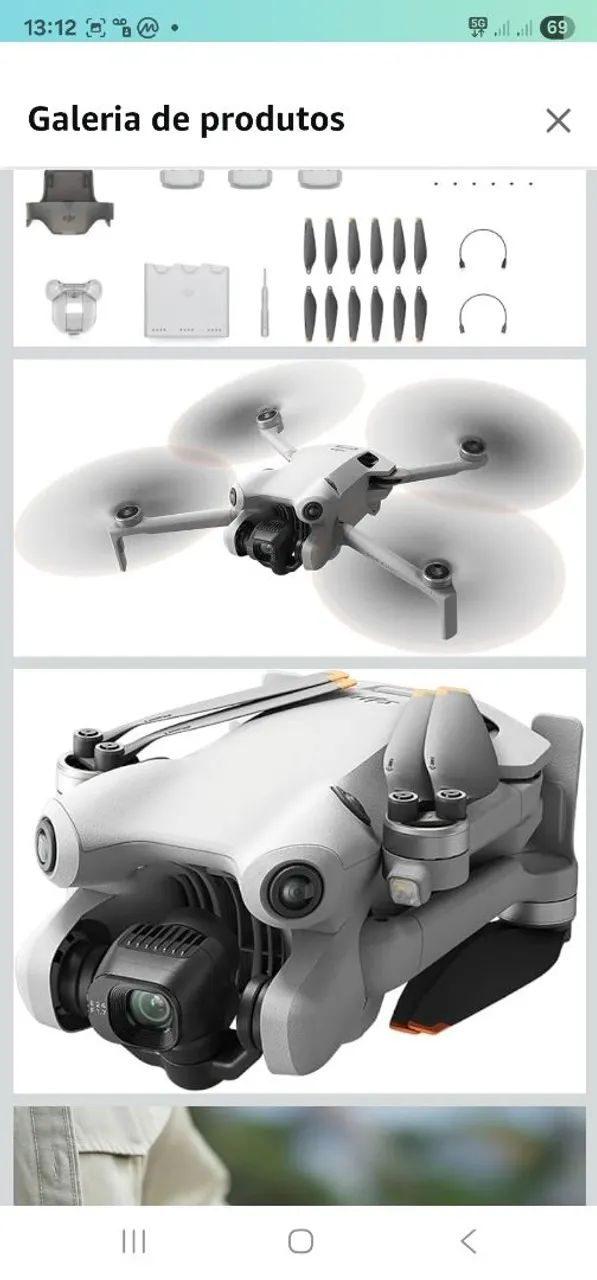 DJI Mini 4 Pro com Kit Flymore lacrado controle com tela lacrado - Foto 3