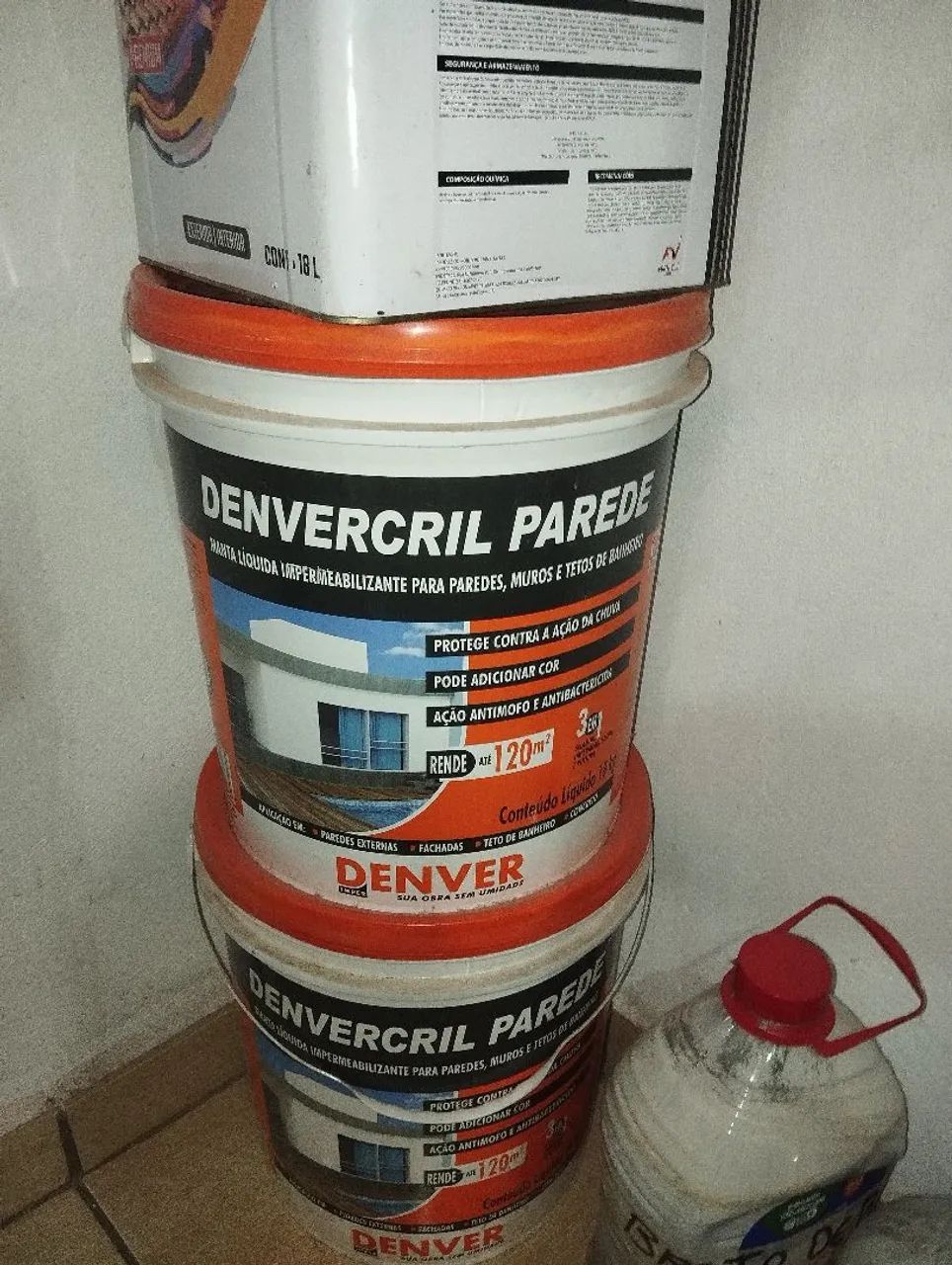 Tinta Impermeabilizante Denvercril Parede - 18 litros  - Foto 2