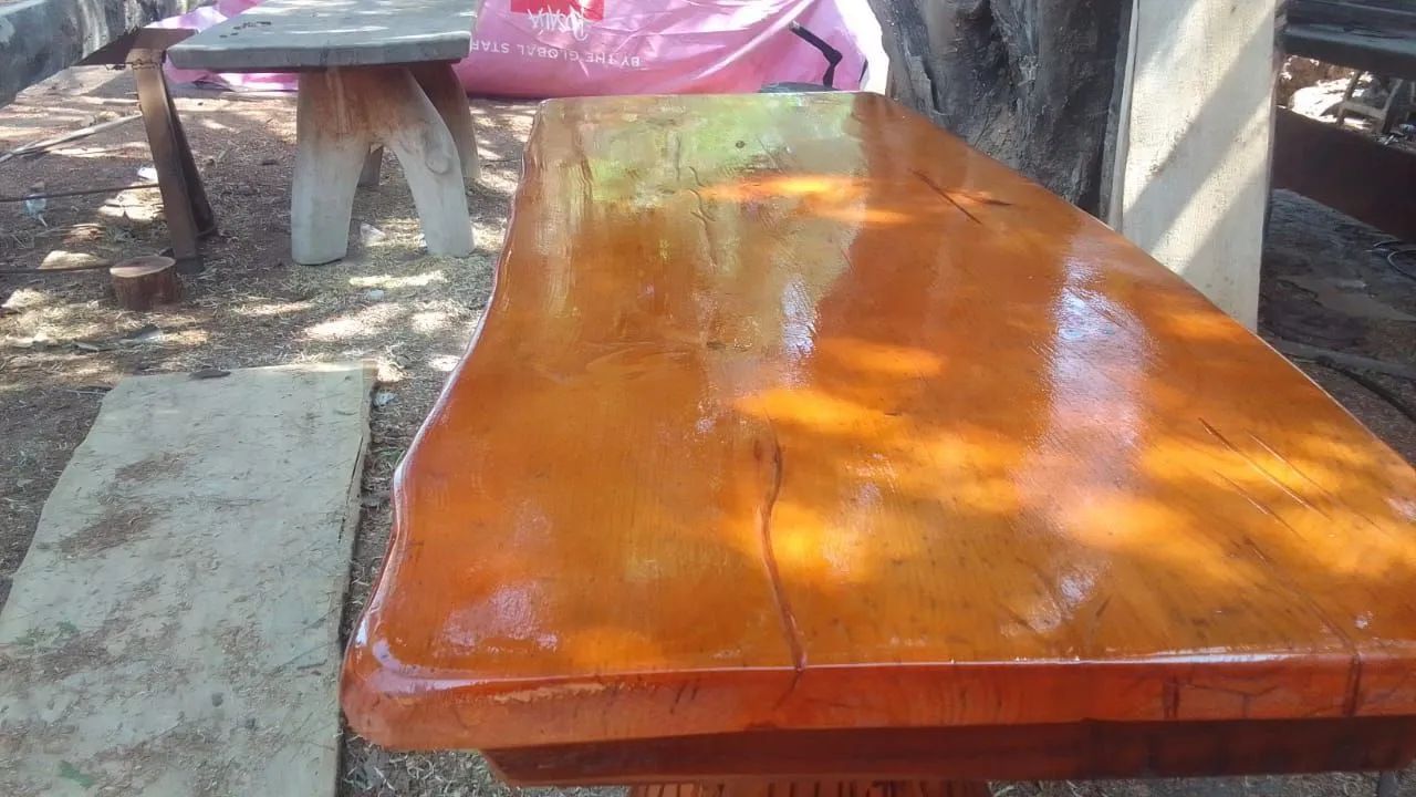 Mesa rústica 1,70 1.350 a pronta entrega. - Foto 2