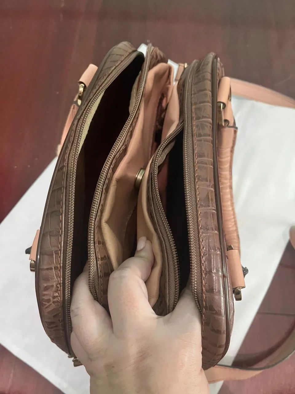 Bolsa Couro Marrom - Foto 2