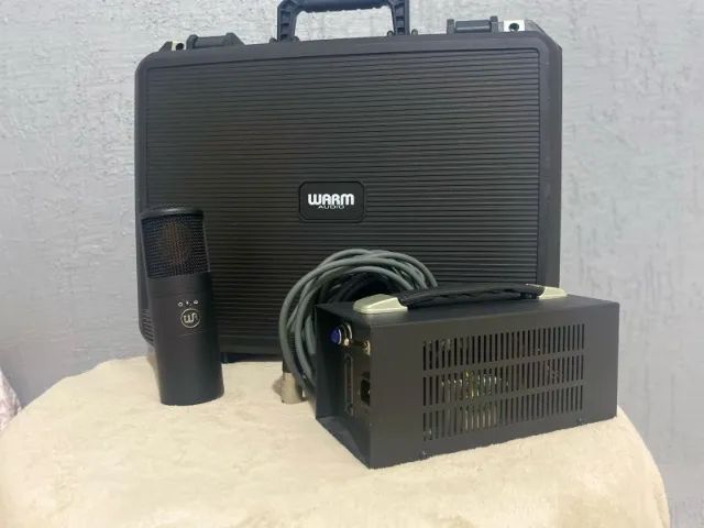Microfone Warm Audio WA-8000 - Condensador Valvulado Novo com Acessórios e Maleta