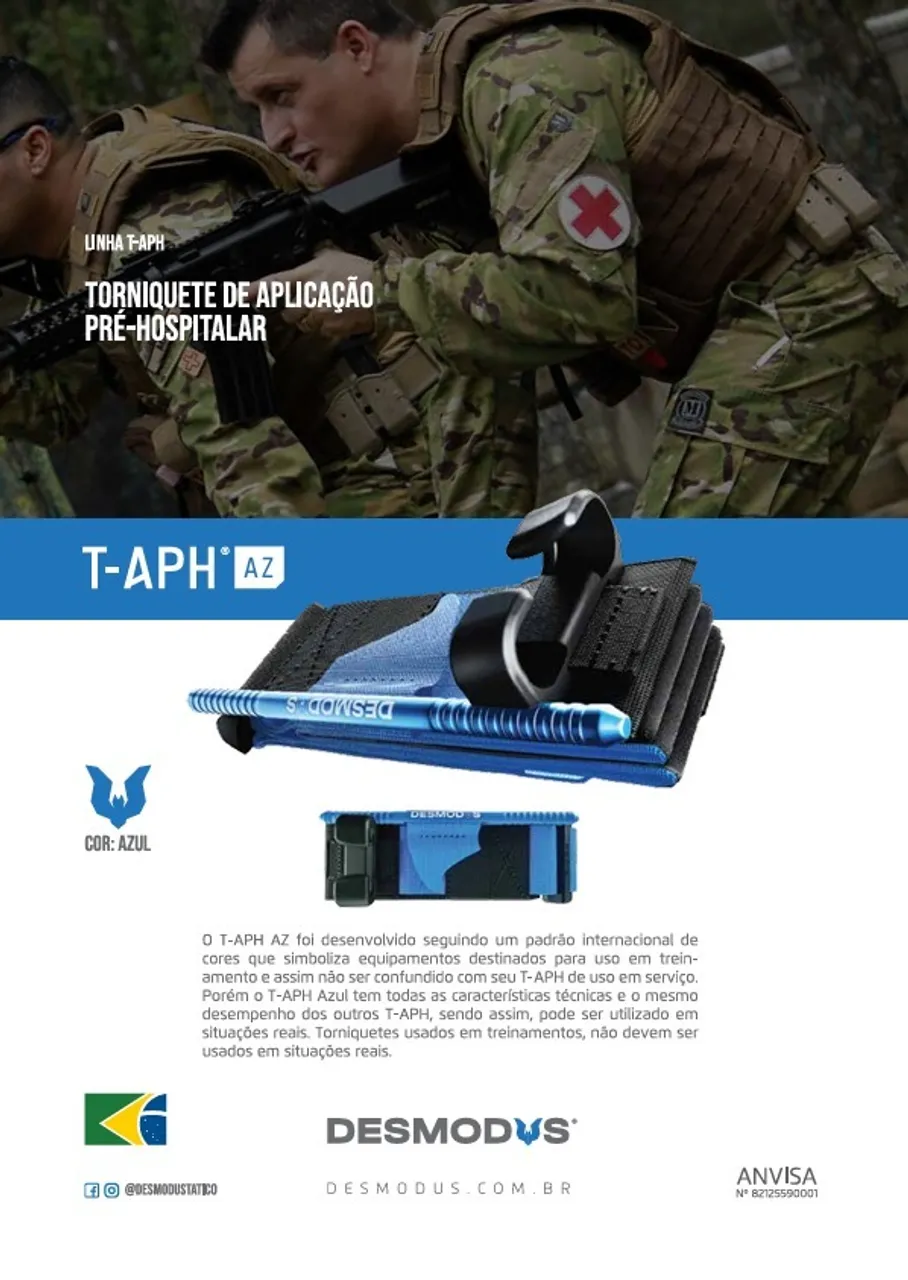 Torniquete T-APH AZ - cor: Azul