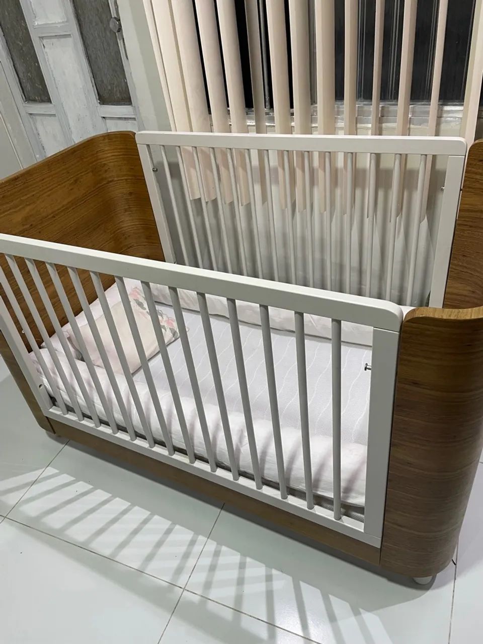 Berço Mini Cama Pé de Meia Madeira Freijó - Foto 5