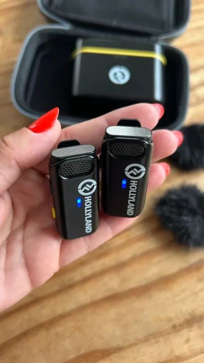 Microfone Hollyland Lark C1 Duo Sem Fio 2 Pessoas Usado (Usado) - Foto 3