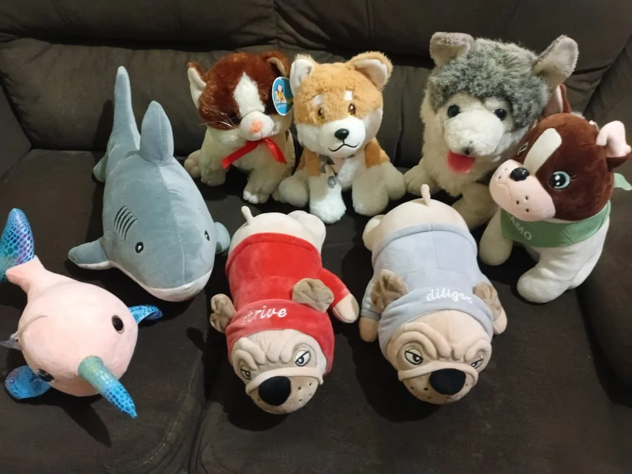 Pelúcias de diversos animais