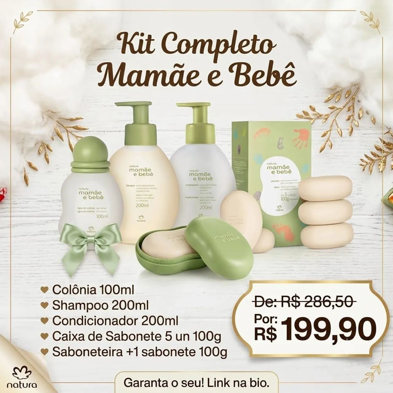 Presente Mamãe e Papai Bebê Natura 