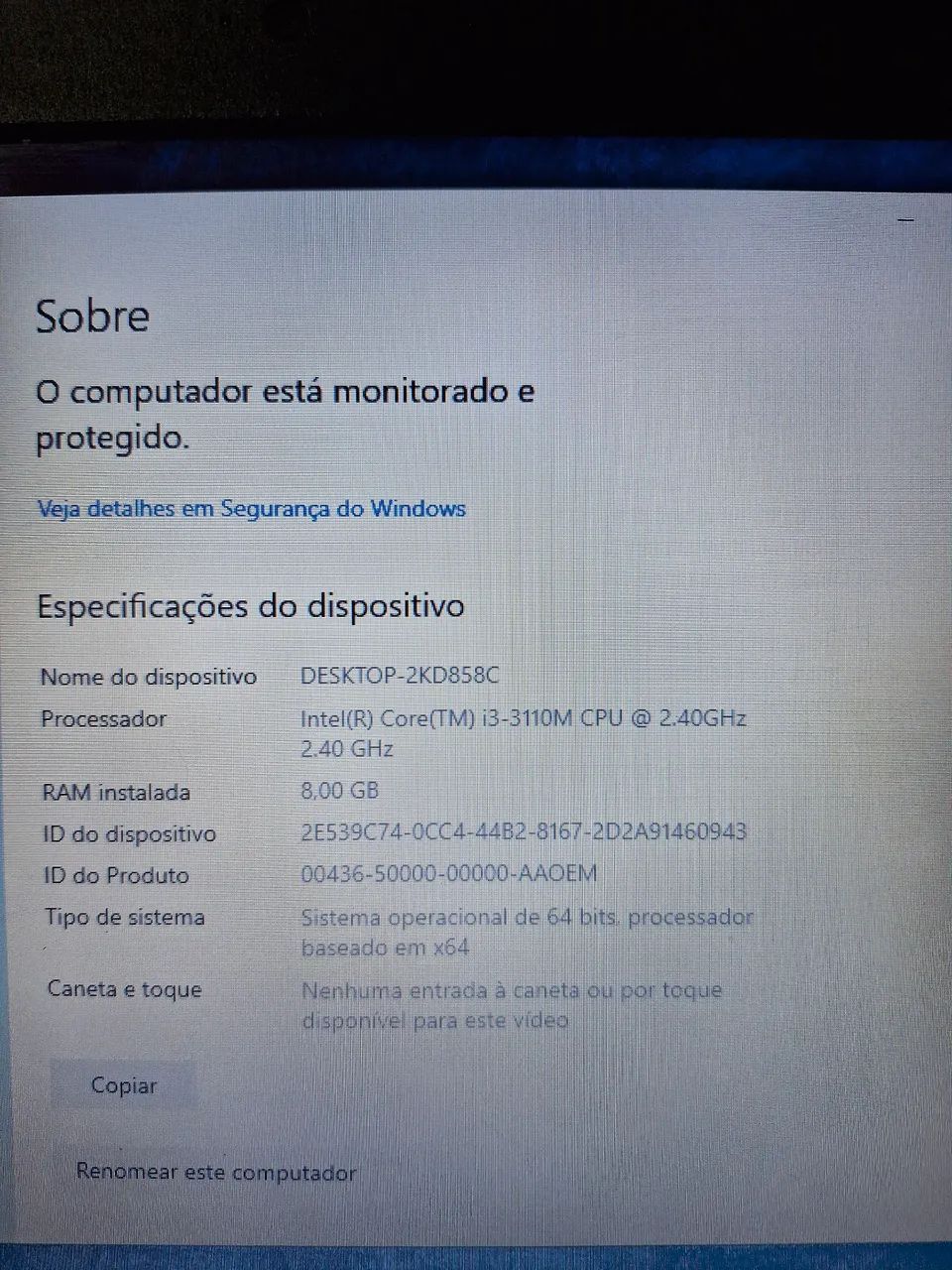 Notebook HP | core i3 | 8GB de ram | tela 14" | Windows 10 + Office | Bateria Viciada - Foto 4