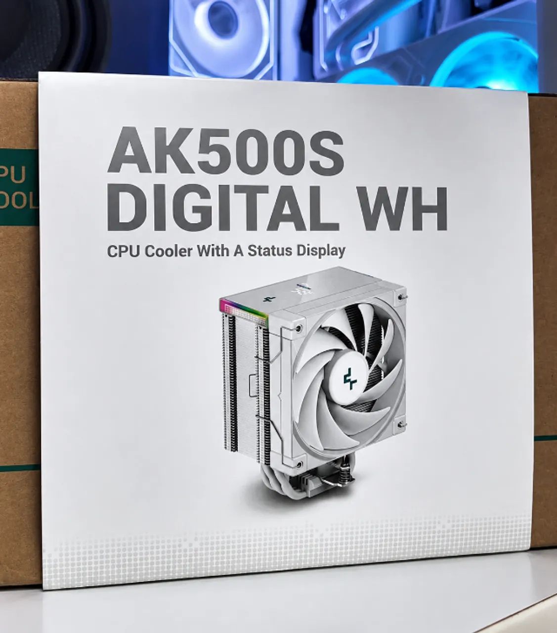 DeepCool AK500S Digital White p/ Ryzen AM4 AM5 Intel LGA1700 - Completo
