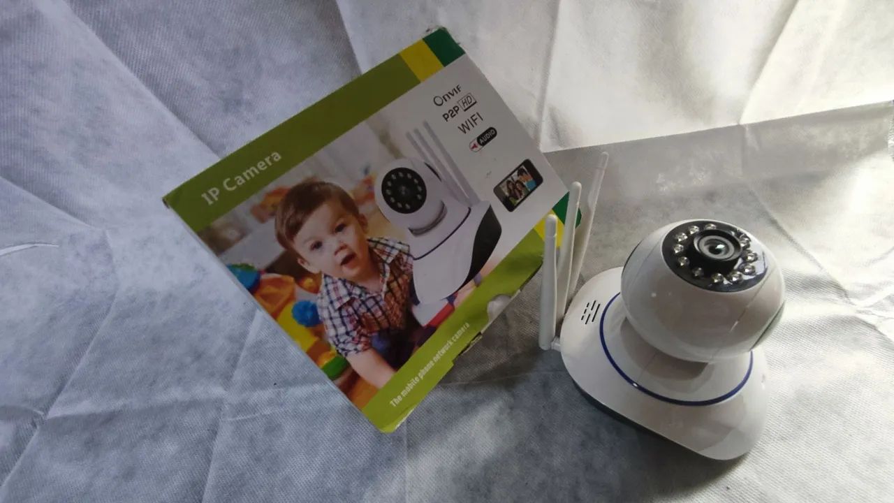 Câmera IP Wi?Fi com áudio e visão remota