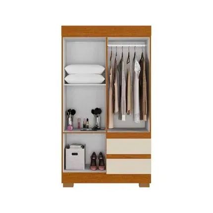 Guarda-roupa solteiro com pés _ Entrega grátis Fortaleza - Foto 3