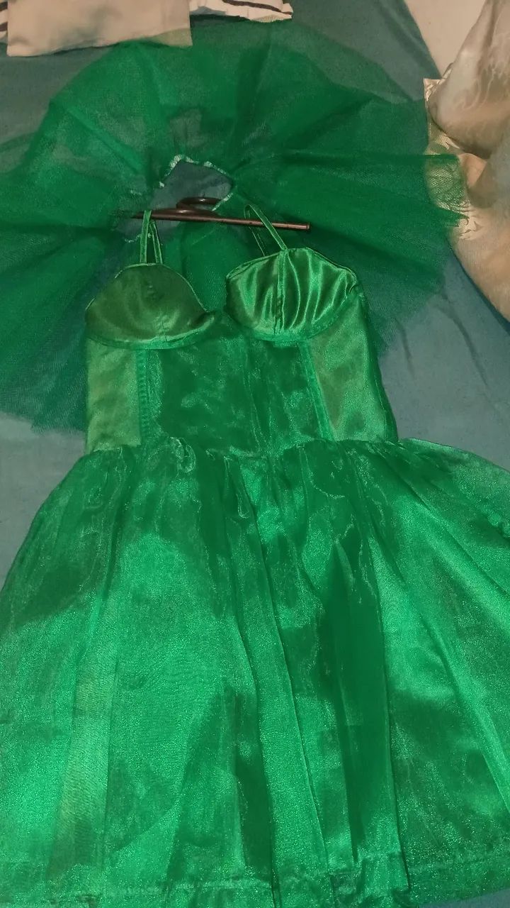 Vestido anágua verde - Foto 2