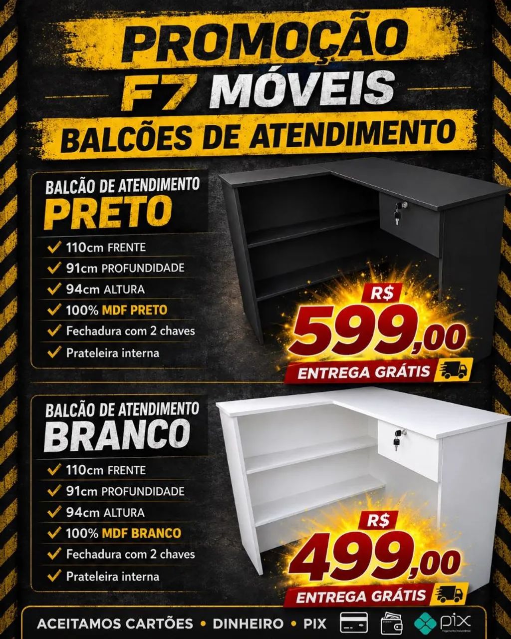 Balcão mdf de atendimento  - Foto 3