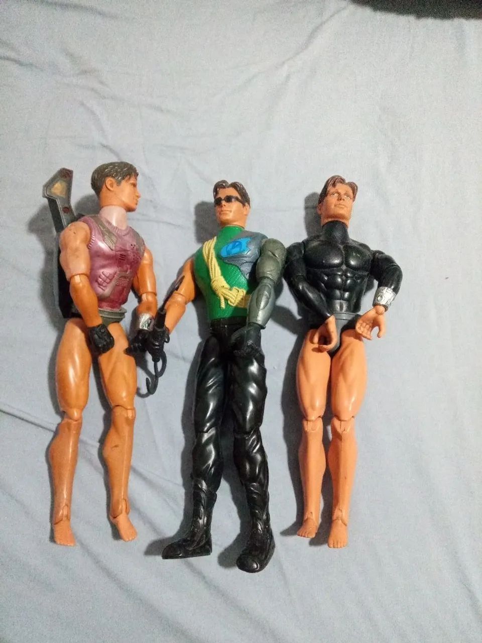 Lote com 3 bonecos,Max steel 