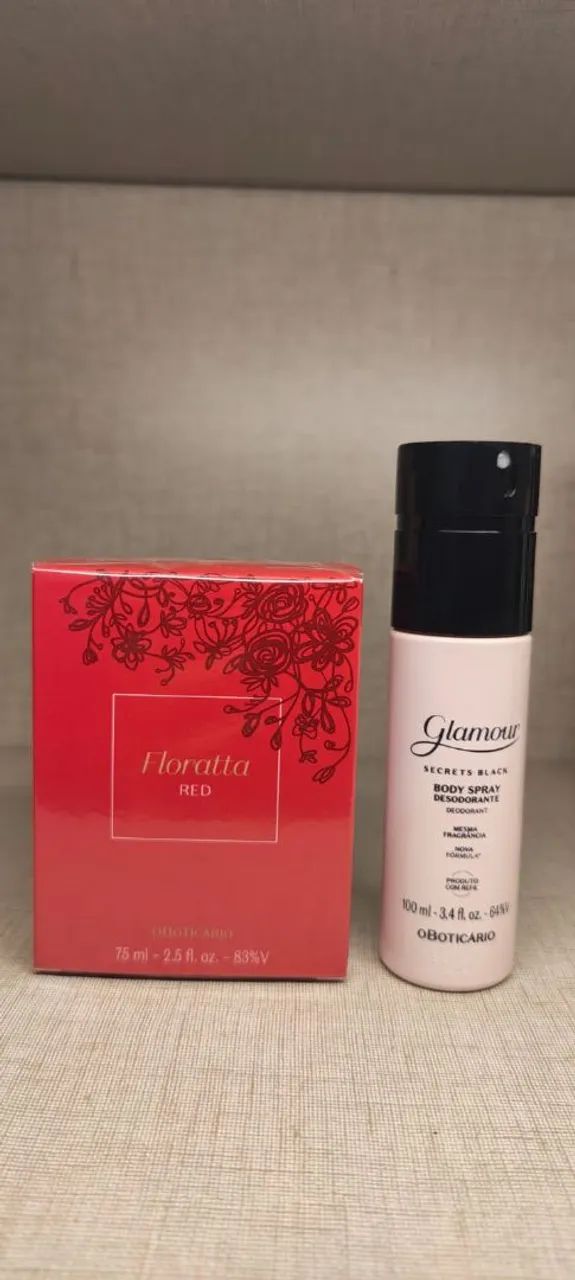 Floratta Red 75ml + Body Spray Glamour Secrets Black 100ml 