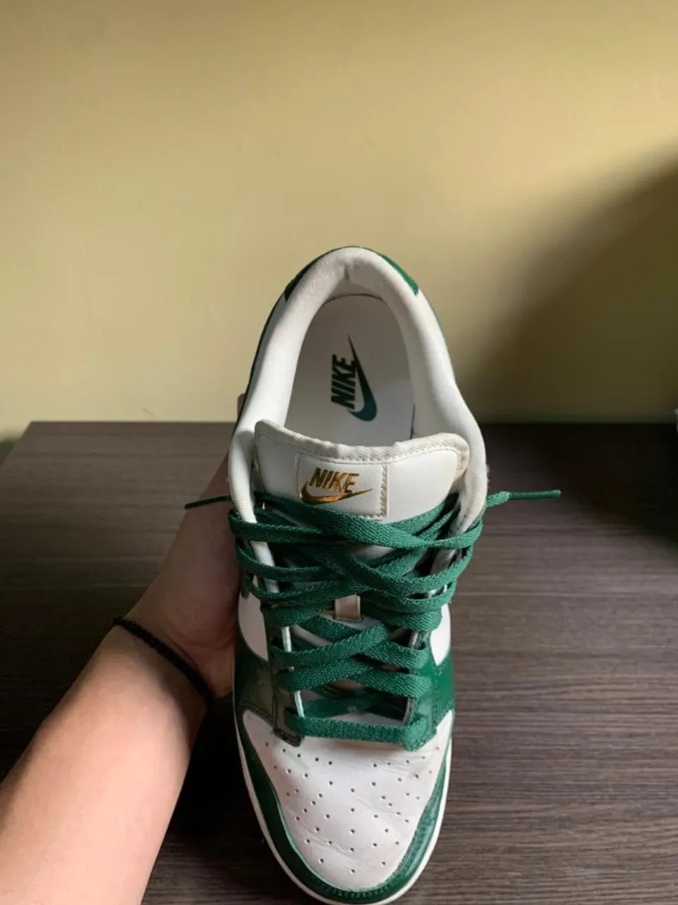 Tênis Nike dunk low green ostrich - Foto 4