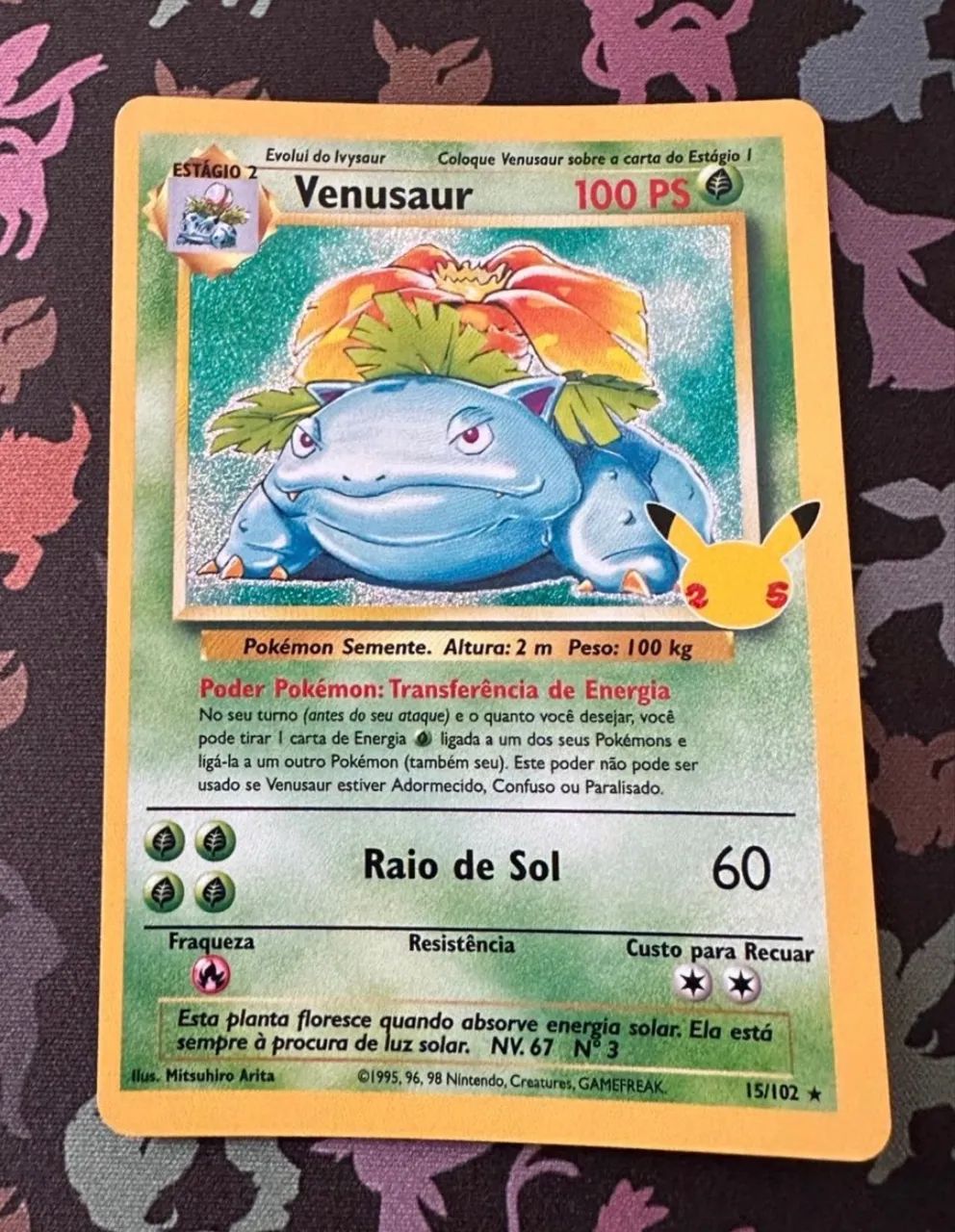 Card Pokémon Venusaur Celebrações original