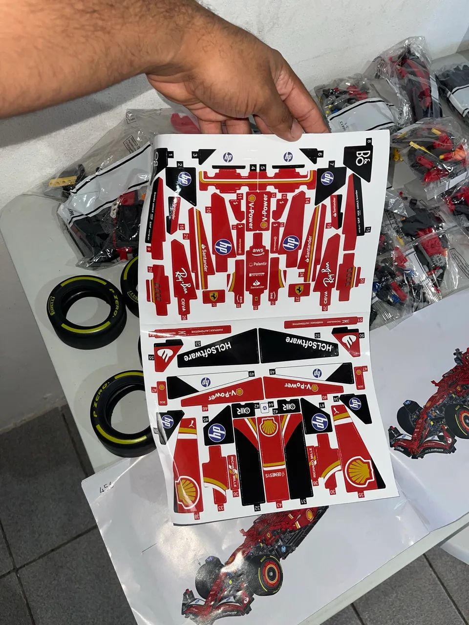 Lego genérico fórmula 1 vermelha  - Foto 5