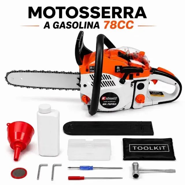 Motoserra a Gasolina 80cc Original uso Profissional Moto Serra
