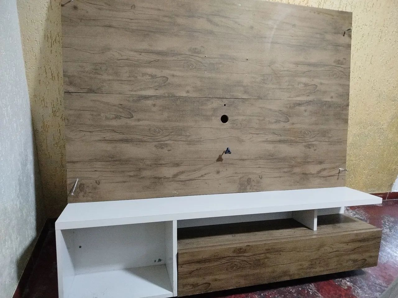 Painel para tv com rack