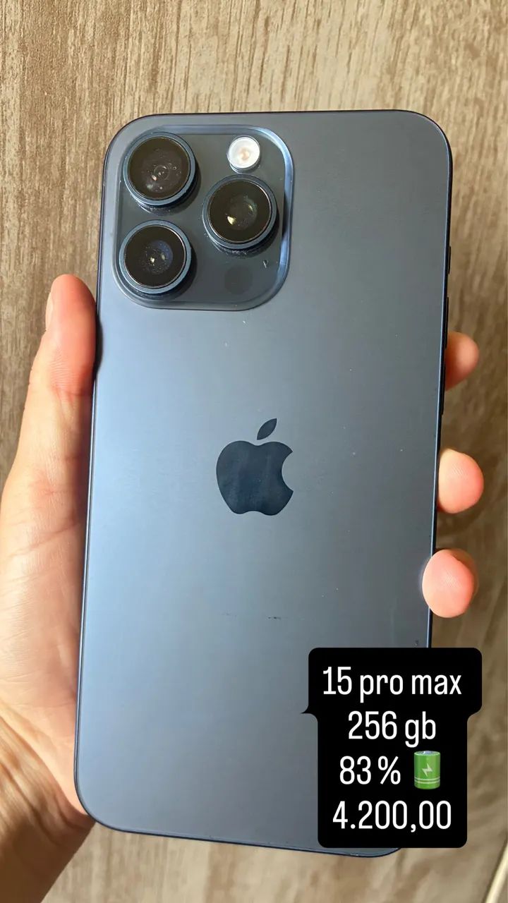 15 pro max 256 azul 
