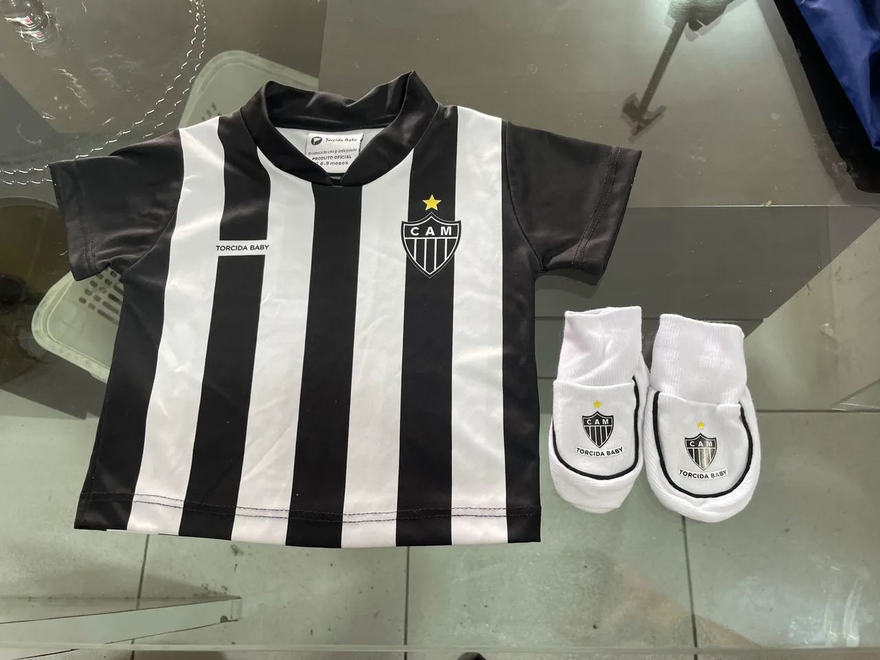 Conjunto Camisa de Time e Meia Atlético Mineiro