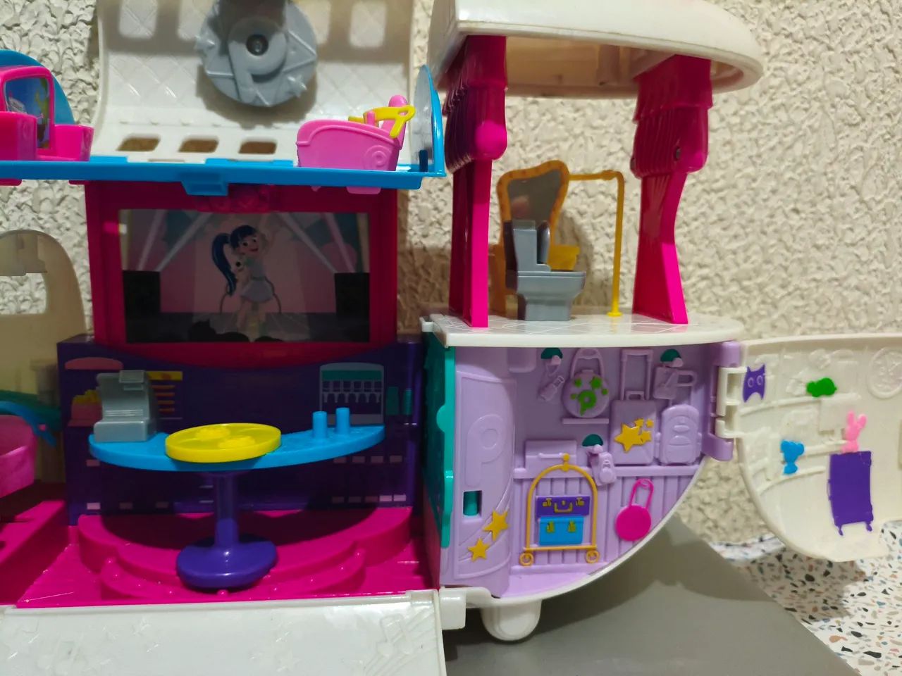 Polly Pocket Jatinho Fabuloso Mattel modelo GKL62 playset - Foto 2