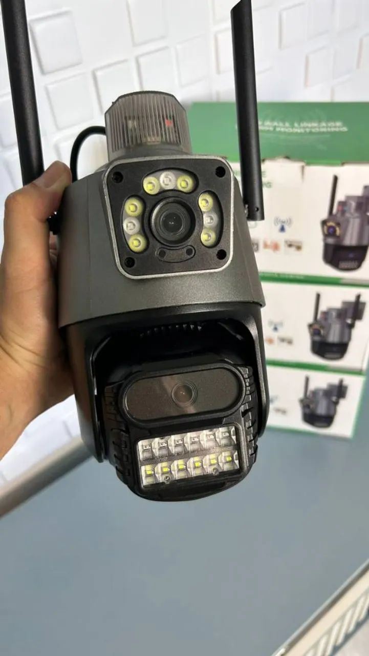 Camera de segurança WI-FI dupla 