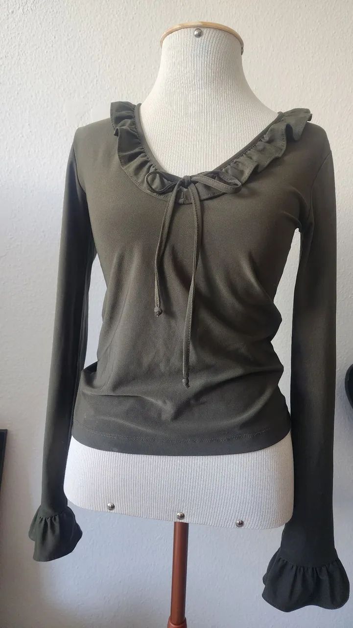 Blusa Inverno babados - Foto 4