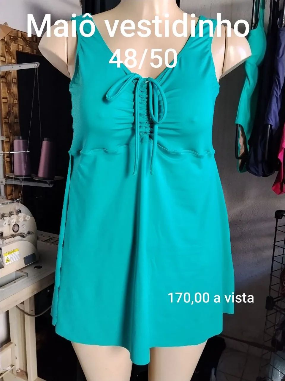 Maiô vestidinho moda praia  - Foto 3