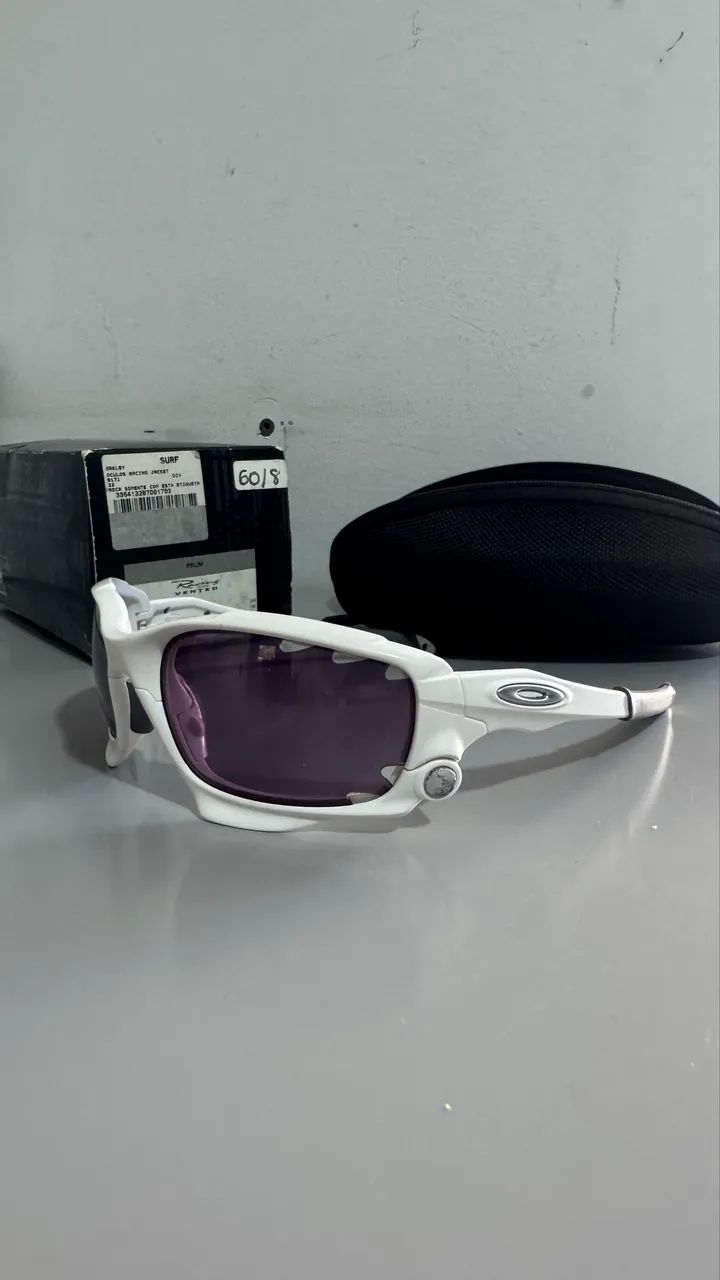 OAKLEY Racing Jacket OO9171-32 マットホワイト Óculos Oakley Racing Jacket Matte White completa - Acessórios