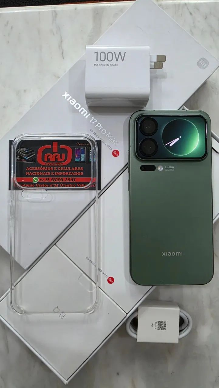【ファーリザル】XIAOMI 17 Pro Max 12GB/512GBグリーン Smartphone Xiaomi 17 Pro Max 512GB 12GB RAM Dual SIM Tela 6.9