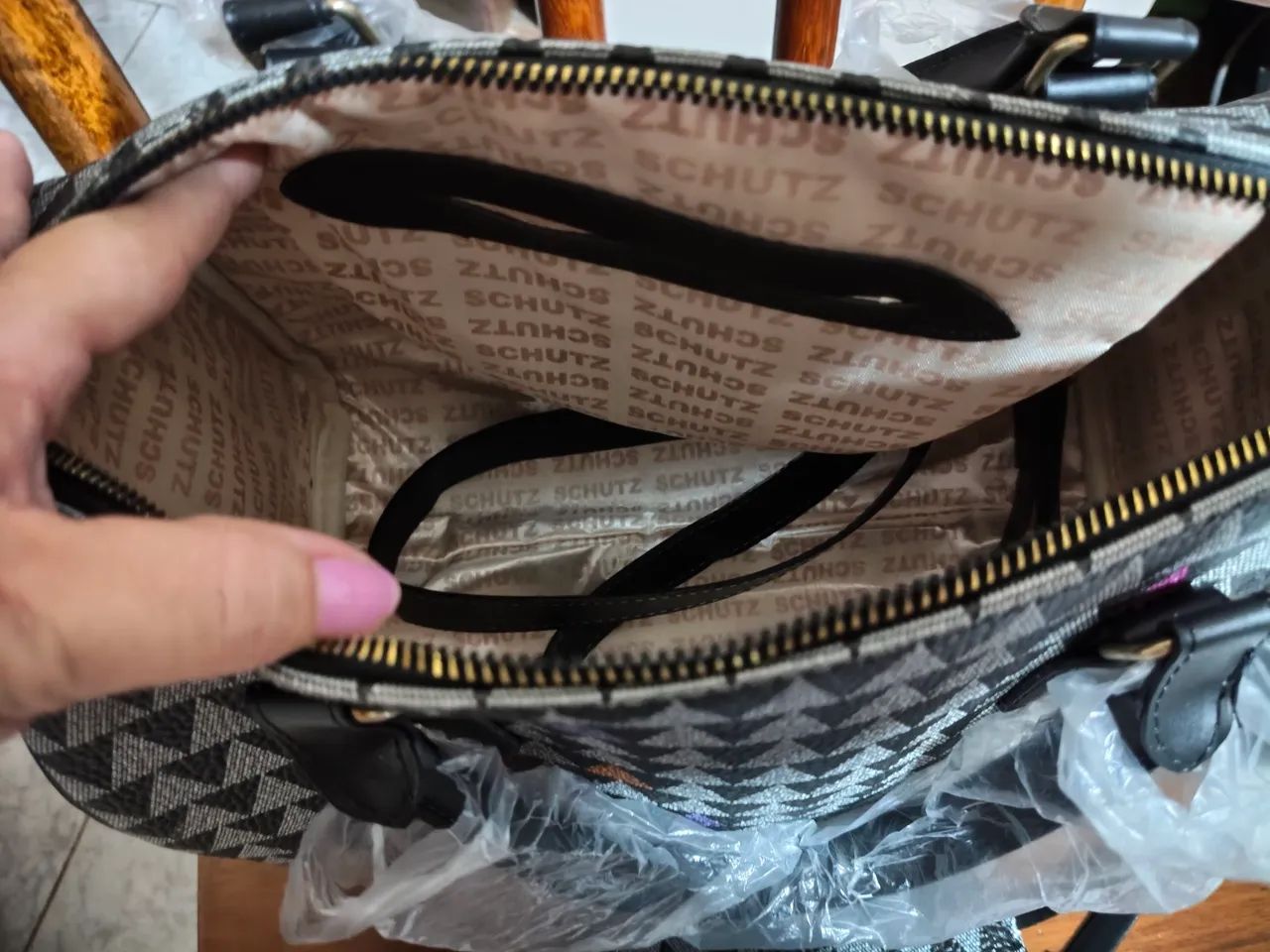 Bolsa baú triângulo tamanho M - Foto 2