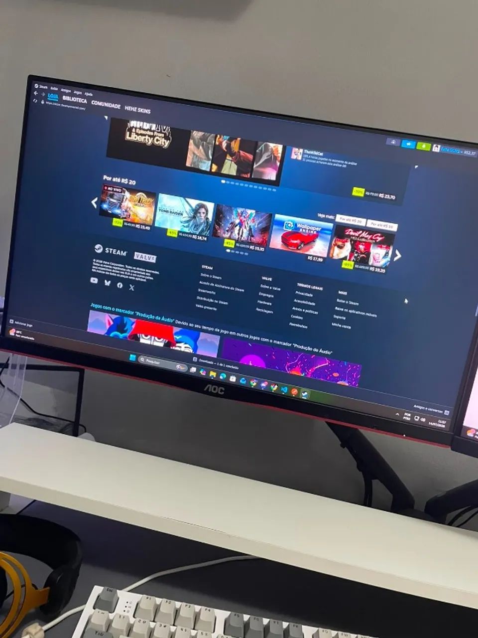 Monitor Gamer AOC 24" 144hz IPS - Foto 2