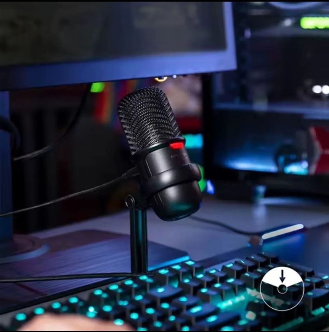 Microfone HyperX SoloCast USB Condensador  - Foto 4