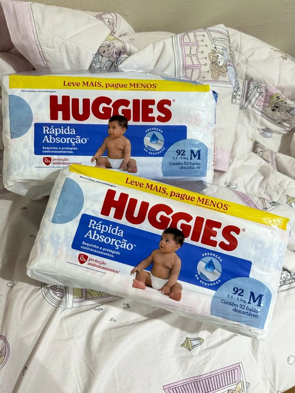 Fralda Huggies rápida absorção 