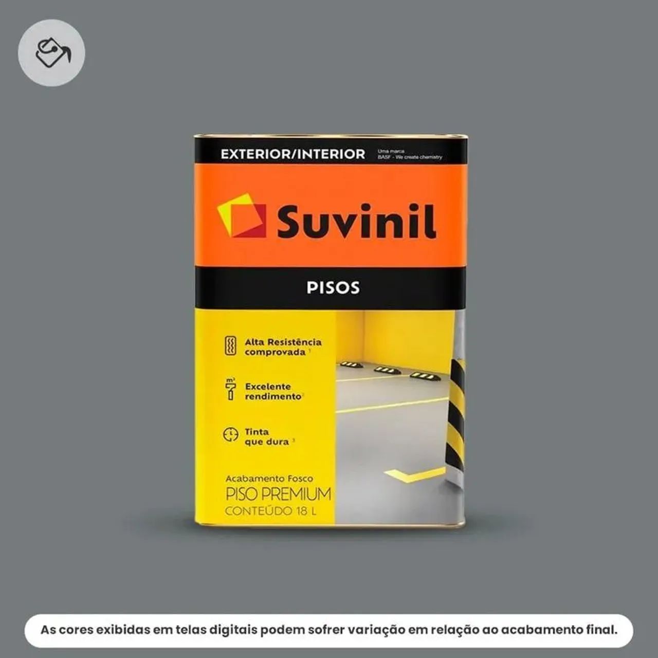 TINTAS SUVINIL PISOS 18L (Cinza)