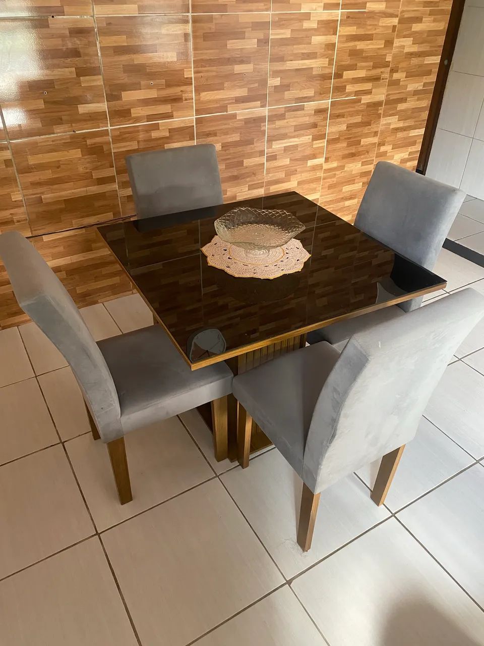 Mesa de jantar socialite black de luxo