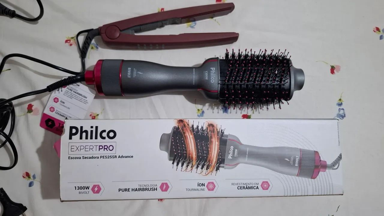 Escova secadora + chapinha