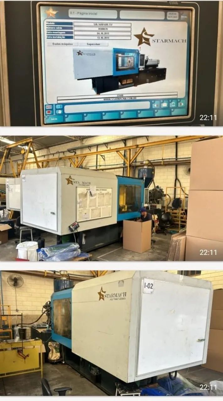 Injetora Plástico Mach SM 2800/1430B