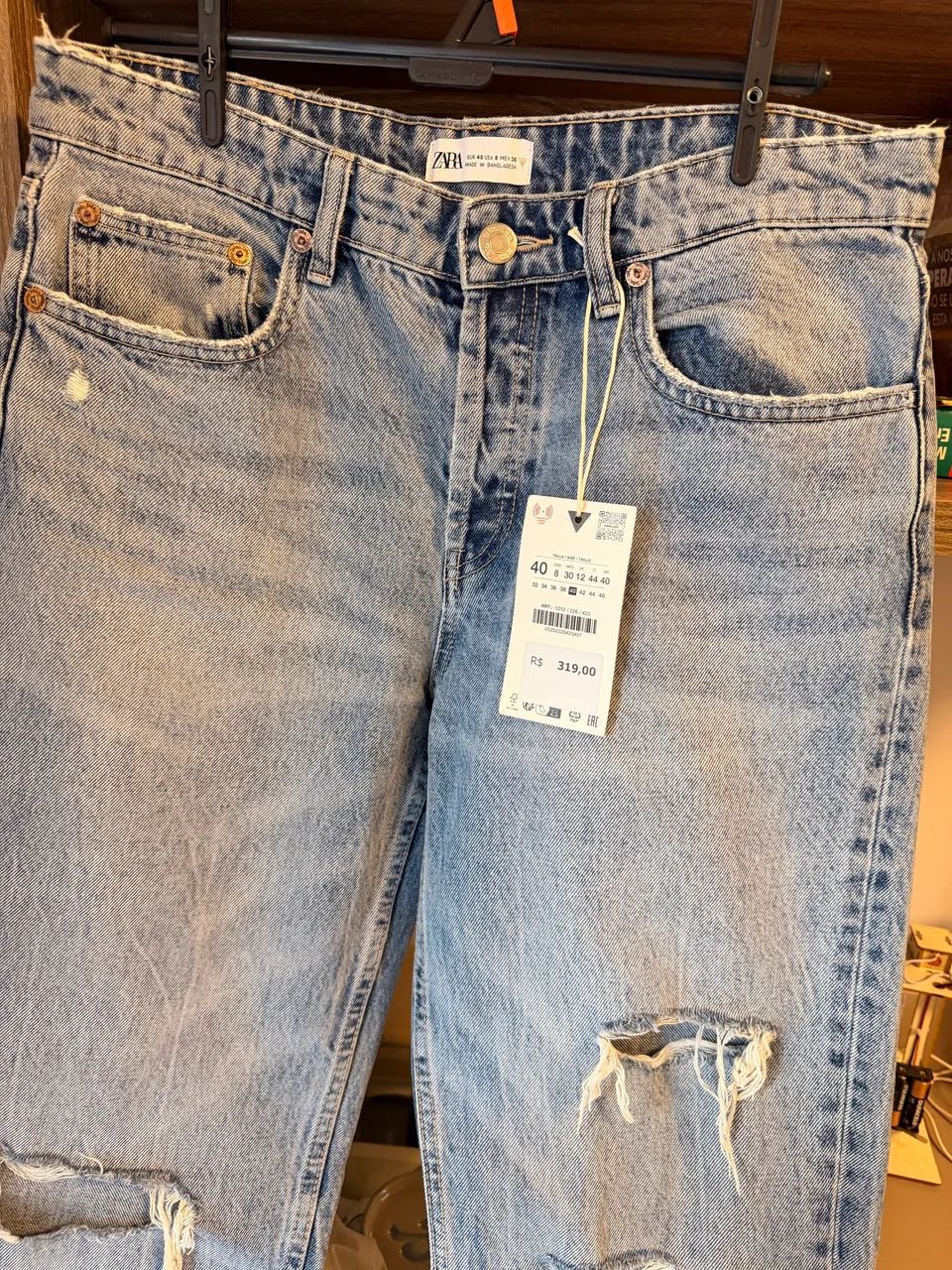Calça Reta Zara Cintura média  - Foto 3