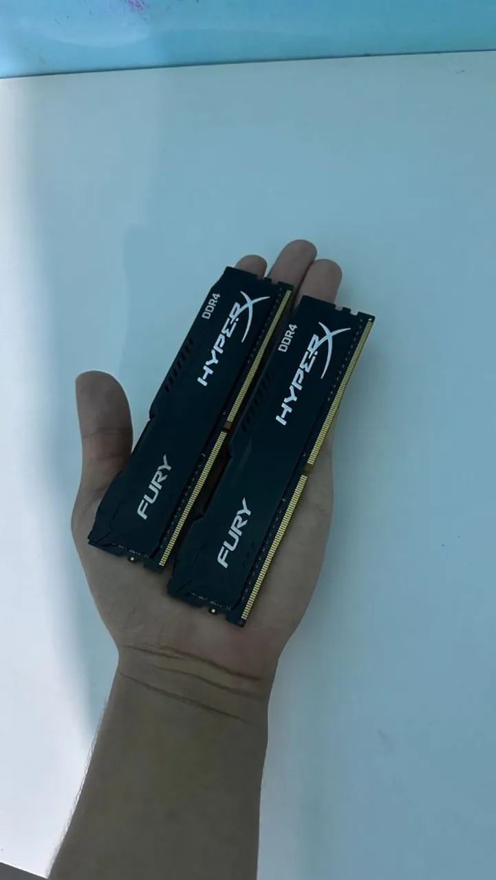 Kit 8GB RAM (2x4GB) HyperX Fury DDR4 2133MHz CL14 - Perfeito estado - Foto 2