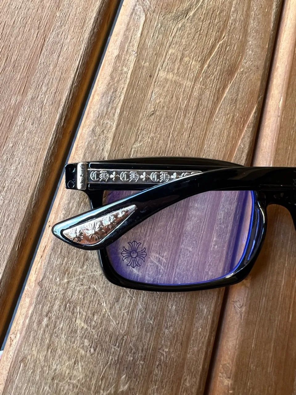 Óculos Chrome Hearts CH03 Black - Foto 4
